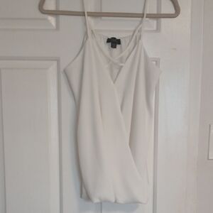 Thalia Sodi White Sleeveless Top
